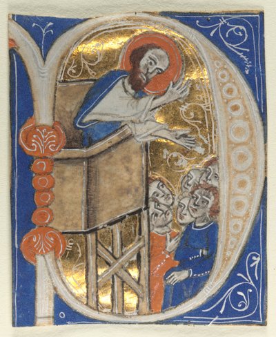 Initiale historiée extraite d