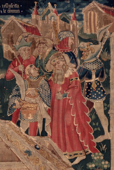 Histoire de Saint Piat et Saint Éleuthère, Scène 12 : La résurrection de la fille du tribun (détail) - Unknown artist
