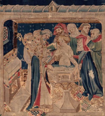 Histoire de Saint Piat et Saint Éleuthère, Scène 13 : Baptême de Blanda (détail) - Unknown artist