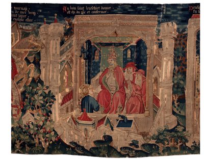 Histoire de Saint Piat et Saint Éleuthère, Scène 9 : Saint Éleuthère est confirmé comme évêque de Tournai - Unknown artist