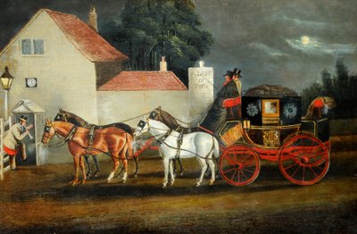 Hull and London Royal Mail Coach, vers 1860 - Unknown artist
