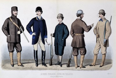 Costumes de chasse, « Le Journal des tailors » - Unknown artist