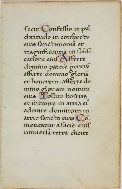 Feuille de manuscrit enluminée - Unknown artist