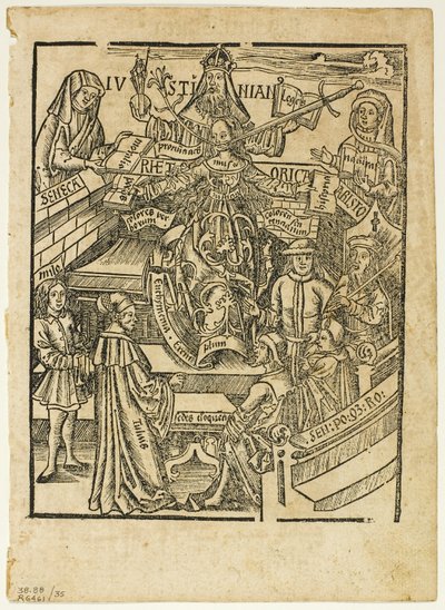 Illustration de Margarita philosophica, planche 35 de Gravures sur bois tirées de livres du XVIe siècle - Unknown artist