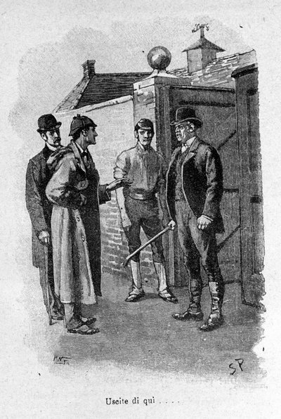 Illustration du livre Sherlock Holmes. Fin du 19ème siècle - Unknown artist