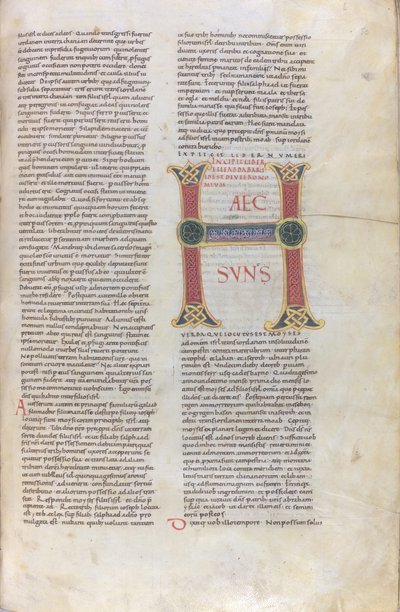Incipit du Livre du Deutéronome, Capulettera avec l