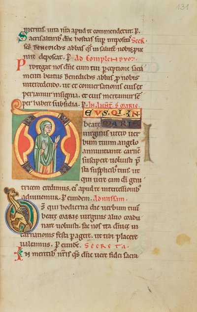 Initiale D : La Vierge - Unknown artist