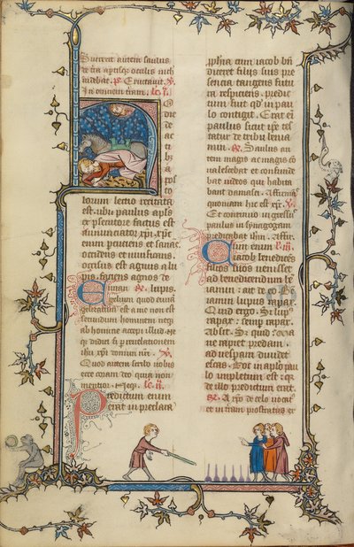 Initiale H : La conversion de Saint Paul - Unknown artist