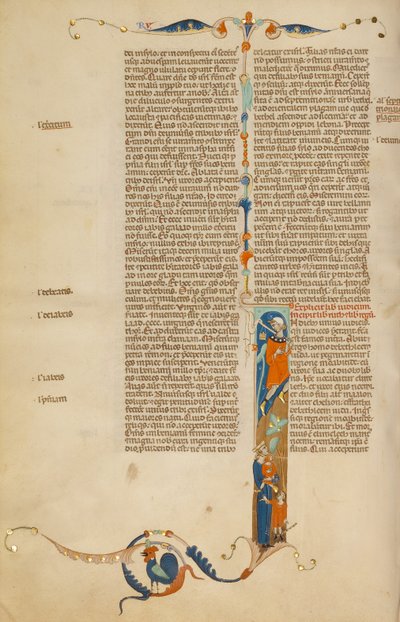 Initial I : Elimelech et sa femme Naomi s