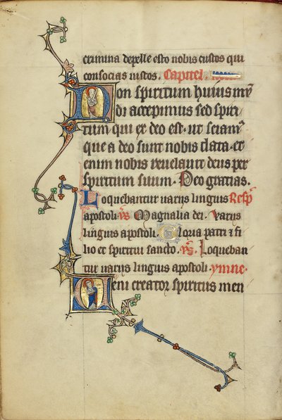 Initiale N : Saint Paul avec une épée ; Initiale V : Saint Pierre avec une clé - Unknown artist