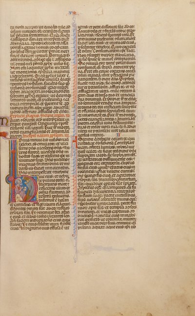 Initial O : Un prophète devant Ninive - Unknown artist