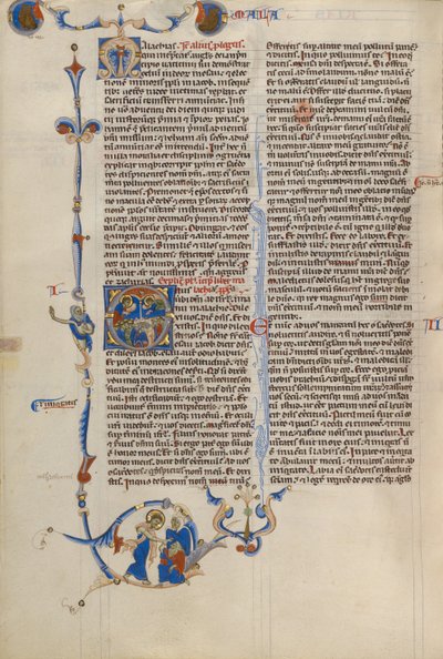 Initiale O : Évêques et moines - Unknown artist