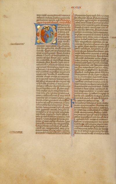 Initiale O : Dieu parle à un prophète - Unknown artist