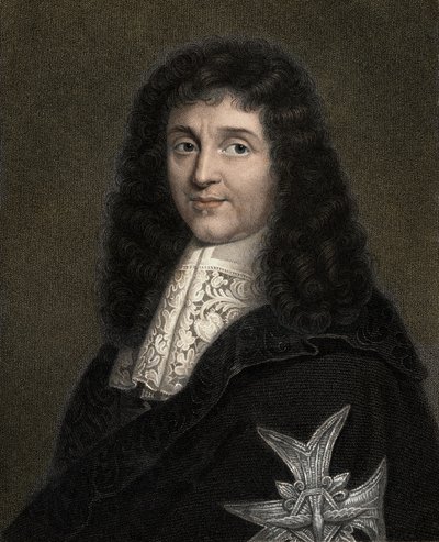 Jean Baptiste (Jean-Baptiste) Colbert 1619-1683 - gravure - 19ème siècle - Unknown artist