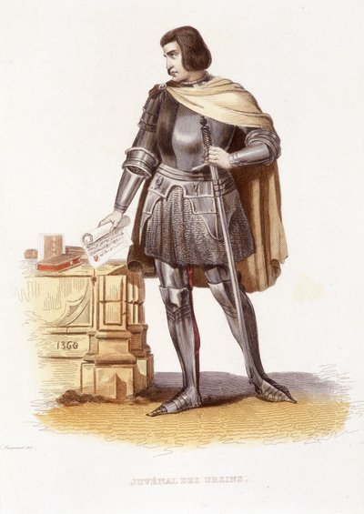 Jean Juvénal (ou Jouvenel) des Ursins (1360 - 1431), magistrat français - dans « Le Plutarque français » Ed. Mennechet - Unknown artist