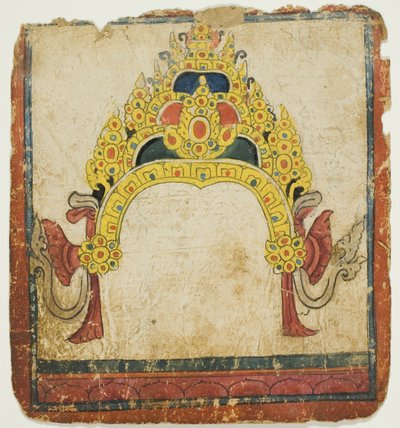 Couronne rituelle en bijou, tirée d