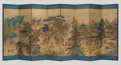 Le joyeux banquet de Guo Ziyi (곽분양행락도) - Unknown artist