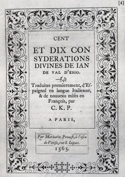 Juan de VALDES - Unknown artist