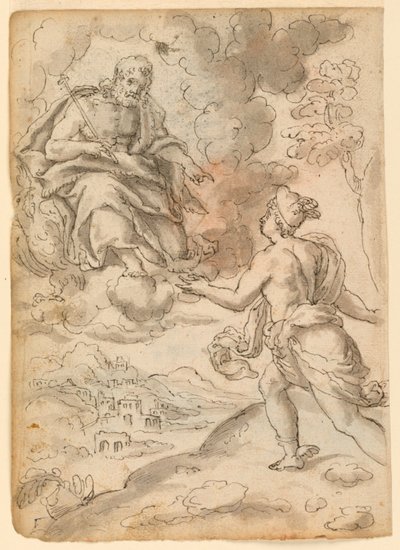 Jupiter envoyant Mercure à Priam - Unknown artist