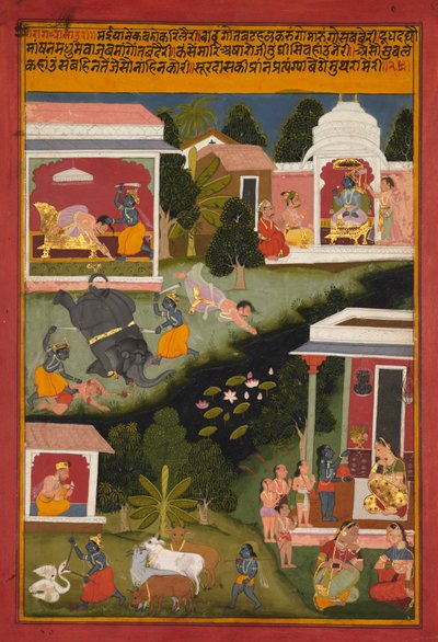 Krishna en destructeur de démons, d
