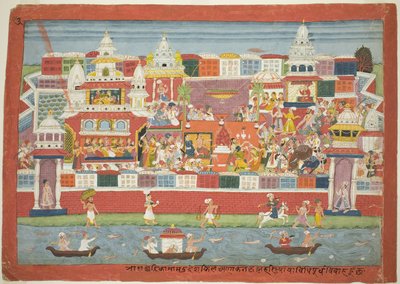 Le mariage de Krishna avec Kalinda, page d