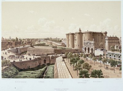La Bastille en 1740 (la prison) - dans "Paris à travers les âges", fin 19e siècle - Unknown artist