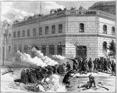 La Commune de Paris en 1871. Défense du Palais de l