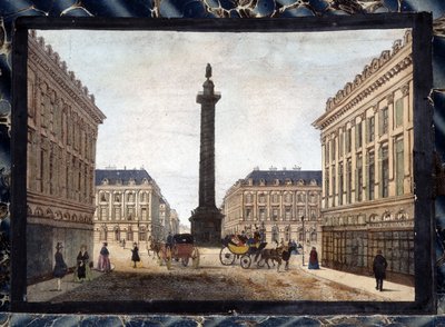 La Place Vendôme - dans « Vues de Paris pour Panoptic Polyorama », vers 1850 - Unknown artist