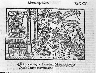 La chute de Phaéton - dans "Les Métamorphoses" d