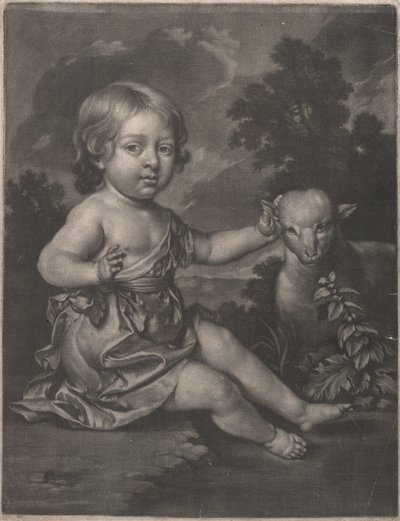 Dame (enfant avec agneau) - Unknown artist