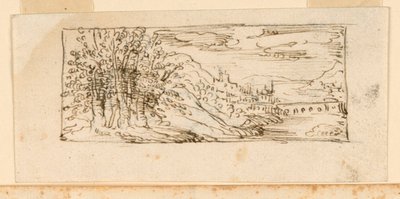 Paysage avec pont - Unknown artist