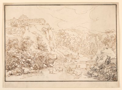 Paysage avec vaches - Unknown artist