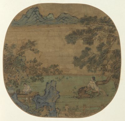 Paysage avec personnages - Unknown artist