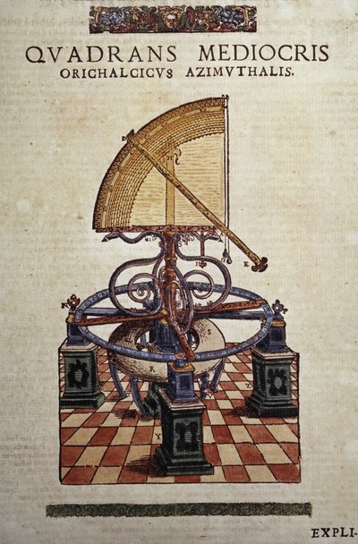 Le quadrant azimutal dans "Astronomiae instituatae machanicia" de Tycho Brahe (1546 - 1601), Wandsbeck - Unknown artist