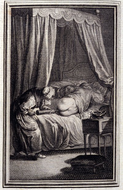 Le remède - dans « Contes et nouvelles en vers » de Jean La Fontaine. 1762 - Unknown artist