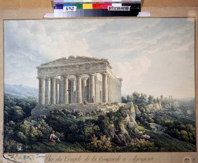 Le temple de la concorde à Agrigente - Unknown artist