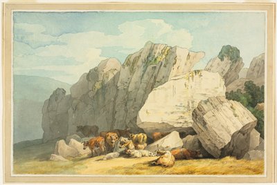 Rochers de Leigh Tor à Poundsgate, près du Nouveau Pont sur le Dart, Devon - Unknown artist