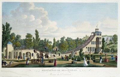 Les montagnes russes de Belleville - dans « Vues de Paris » par Courvoisier - Unknown artist