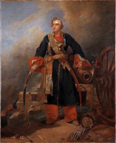 Lieutenant-général Sir John Bennet Hearsey, 2e cavalerie irrégulière du Bengale (cheval de Gardner) - Unknown artist