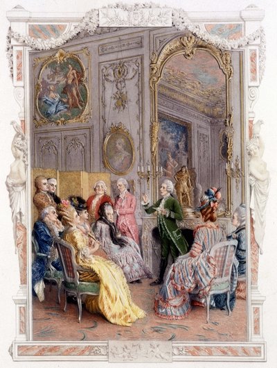 Foire littéraire au 18ème siècle - dans "Une femme de qualité au siècle passé" - Unknown artist