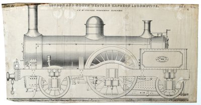 Locomotive Express de Londres et du Nord-Ouest plaque 112 - Unknown artist