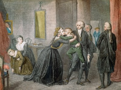 Louis XVII séparé de sa mère Marie-Antoinette le 3 juillet - Unknown artist
