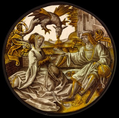 Amoureux dans un jardin - Unknown artist