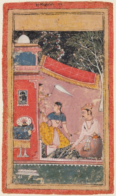 Amoureux sur une terrasse : Ramakali Ragini de Hindol, d