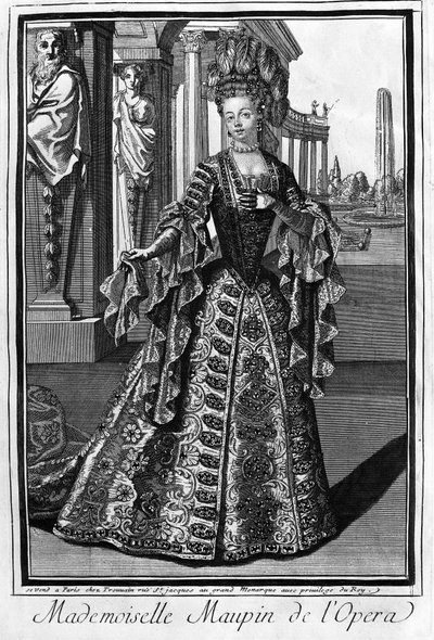 Mademoiselle Maupin (1670-1707), chanteuse française. - Unknown artist