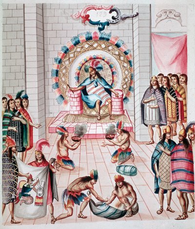 Faire des offrandes au roi (Aquarelle, vers 1770-1780) - Unknown artist