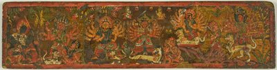 Couverture de manuscrit de la Glorification de la Grande Déesse (Devimahatmya) - Unknown artist