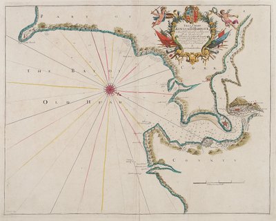 Carte du port de Kingsale - Unknown artist