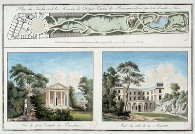 Carte du jardin et de la maison de l