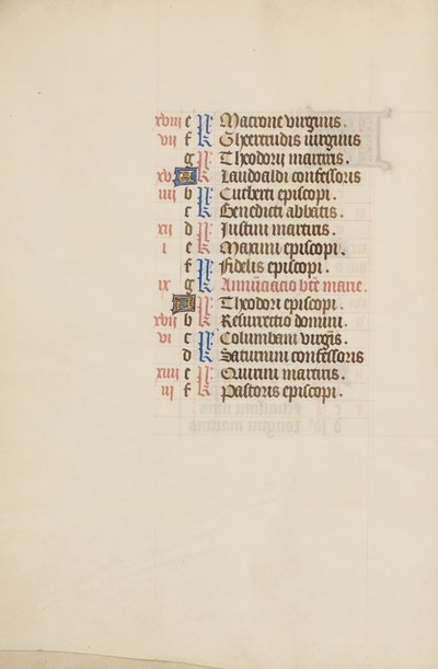 Page du calendrier de mars suite - Unknown artist
